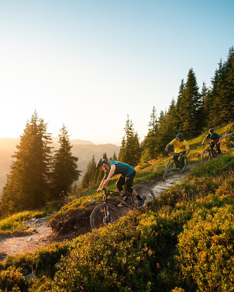 trails in saalbach