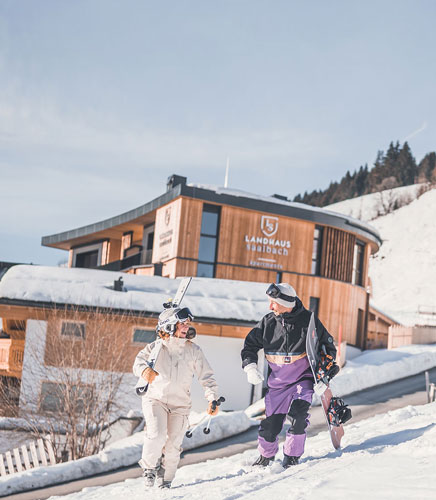 Winter Saalbach Hinterglemm Landhaus Saalbach